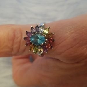 Madagascar Paraiba Apatite Sterling Ring